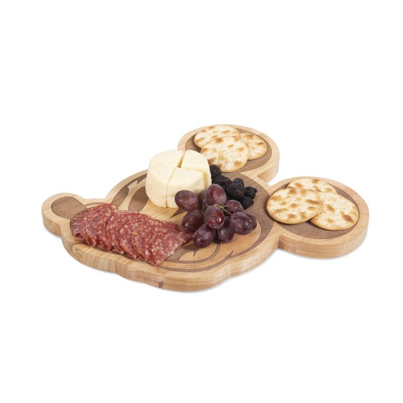 PICNIC TIME TOSCANA - a Picnic Time brand - Disney Mickey Mouse Disney Classics Mickey Mouse Cutting Board - Wood Cheese Board - Charcuterie Board 14" x 11" Natural - Image 4